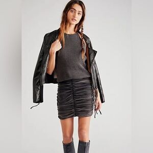 New Free People Katya Thermal Coca Cola Mini Dress/ size XS